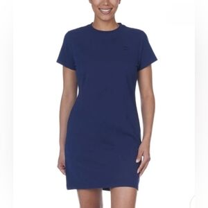 ❤️ New! Champion T-Shirt Dress Blue Women's Cotton Blend Short Sleeve